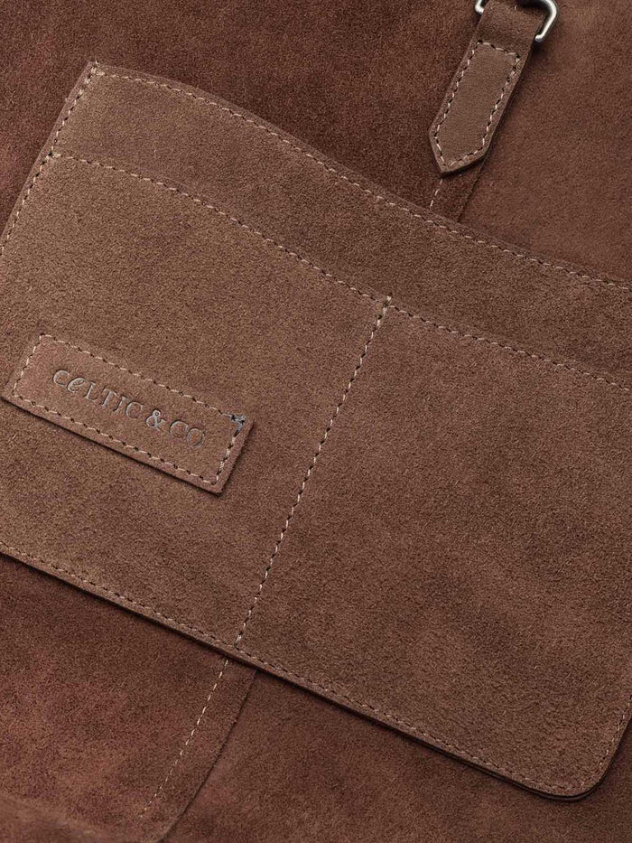 Suede Slouchy Shoulder Bag