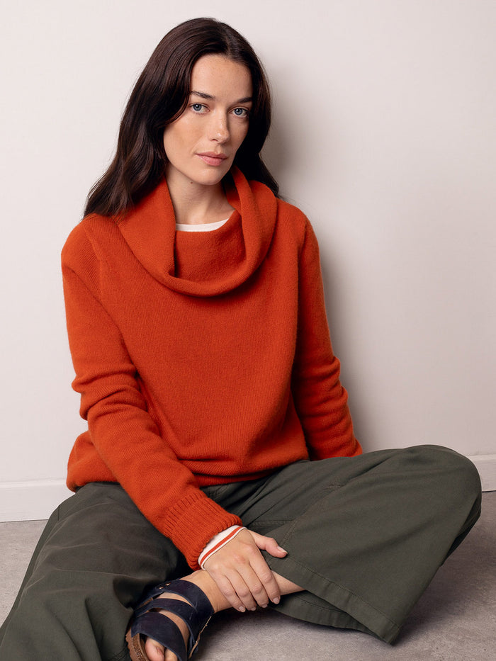 Supersoft Slouchy Cowl Neck Jumper