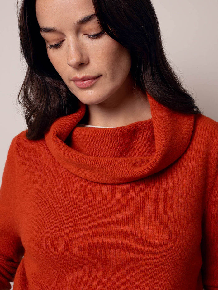 Supersoft Slouchy Cowl Neck Jumper