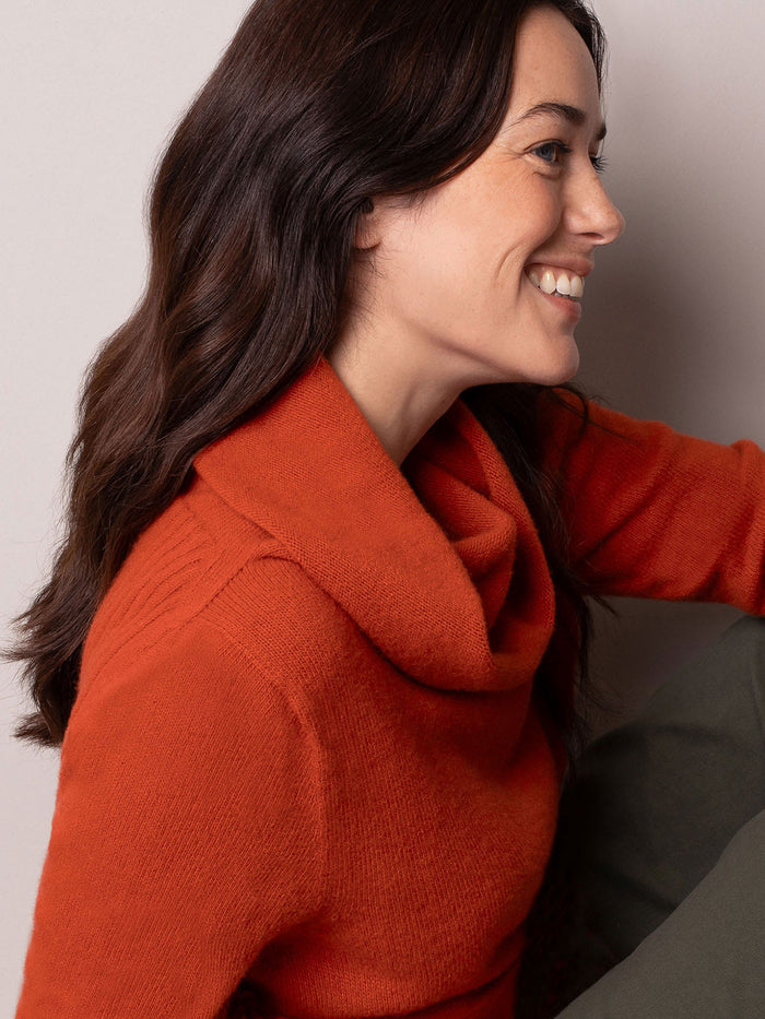 Supersoft Slouchy Cowl Neck Jumper
