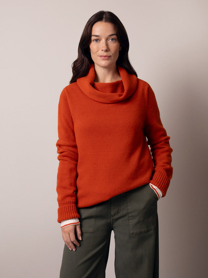 Supersoft Slouchy Cowl Neck Jumper