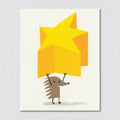 Superstar Hedgehog Greeting Card