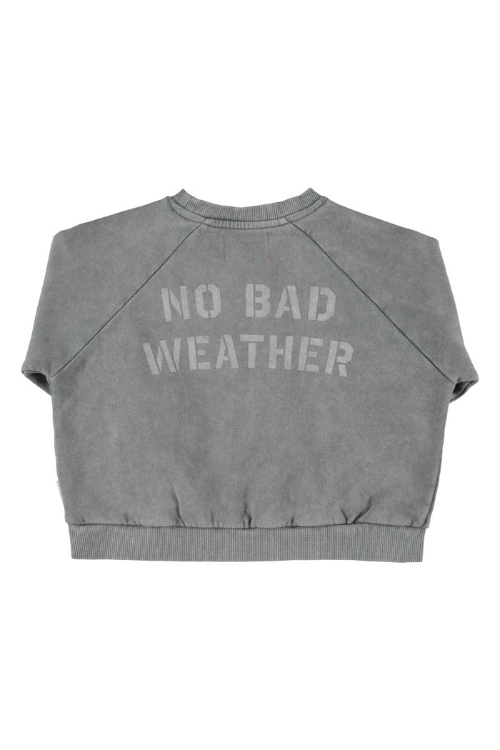 Sweatshirt Grey with Sun & Cloud Print