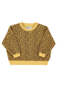 sweatshirt | mustard animal print