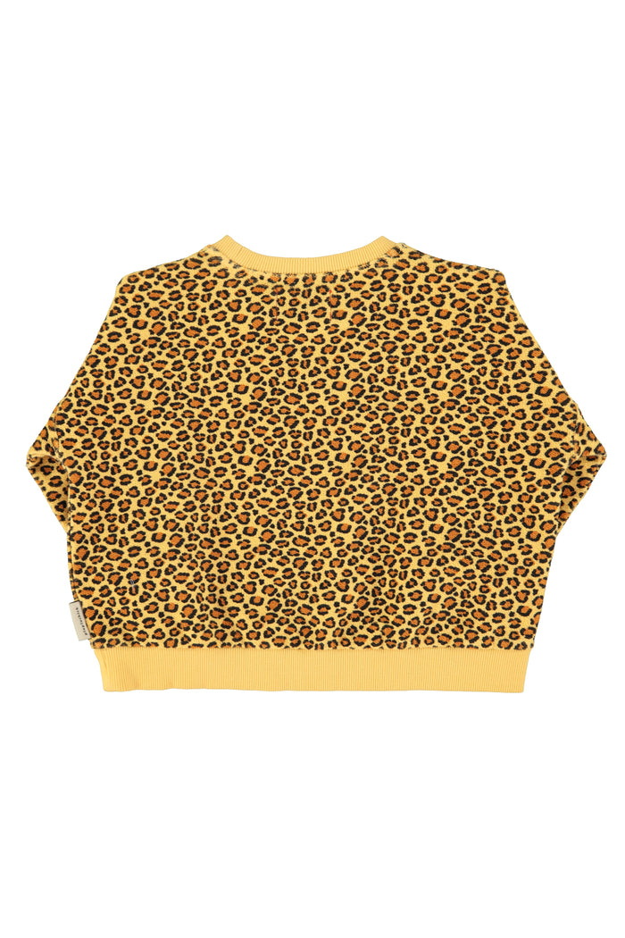 sweatshirt | mustard animal print