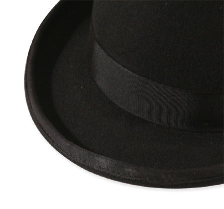 Tall Derby - Black Wool