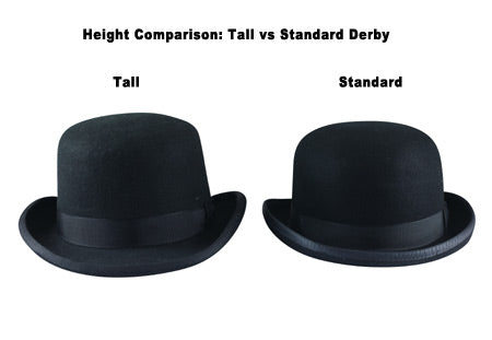 Tall Derby - Black Wool