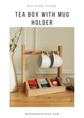 Tea Storage Box with Mug Holder