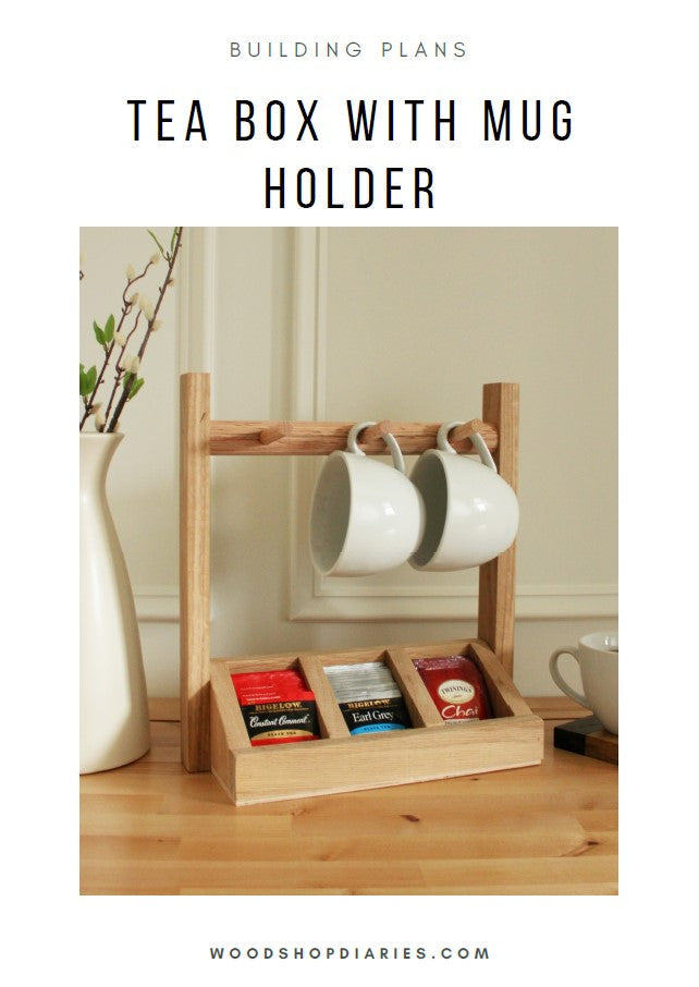 Tea Storage Box with Mug Holder