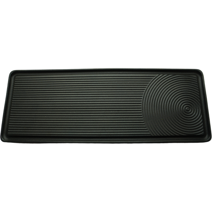 Tea Tray, Geometric Wave Design, Grey