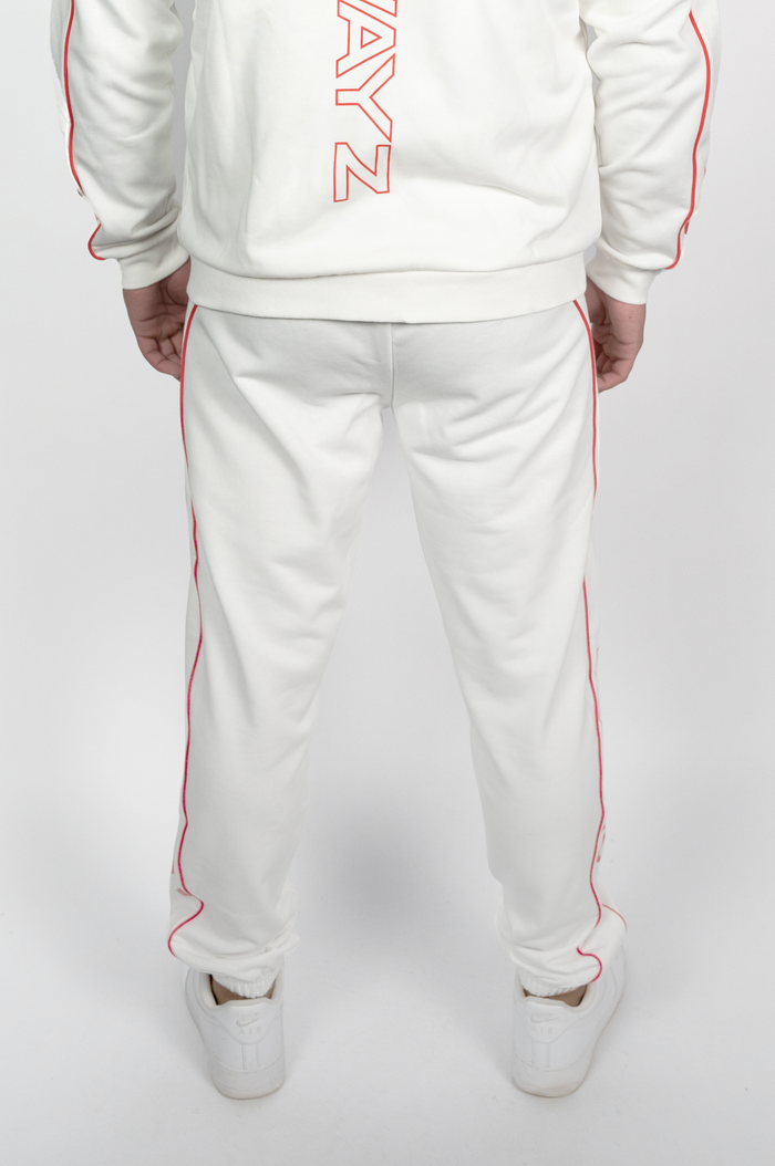 Technical Sweatpants - White Red
