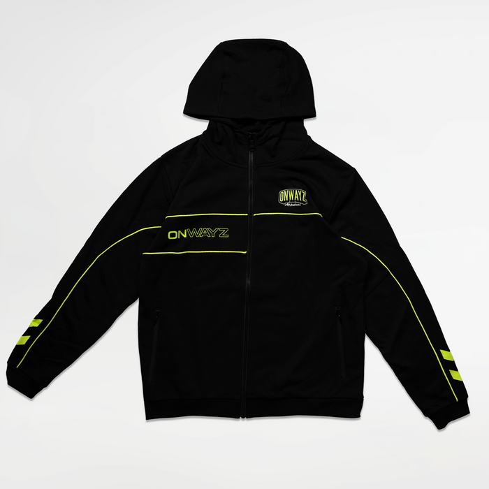 Technical Zip Hoodie - Black