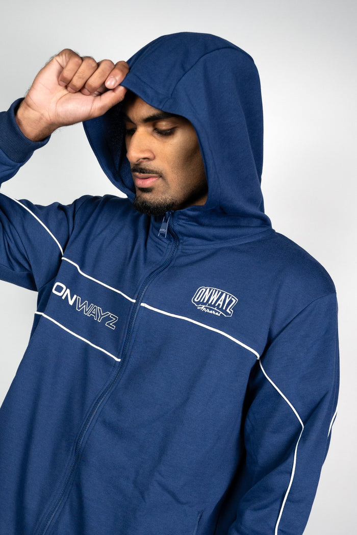 Technical Zip Hoodie - Navy
