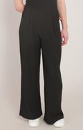 Textured Wide Leg Pants