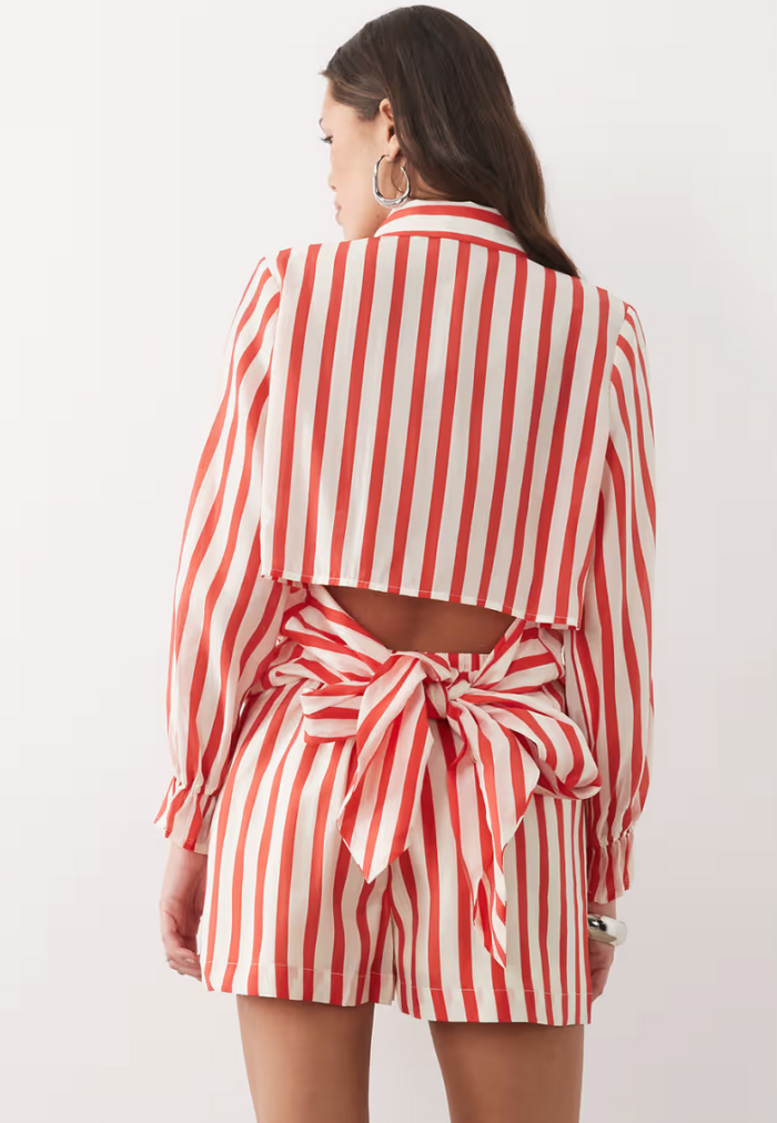 Tie Back: Red Stripe