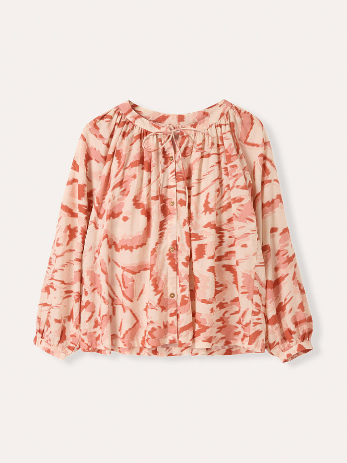 Tie Neck Swing Shirt