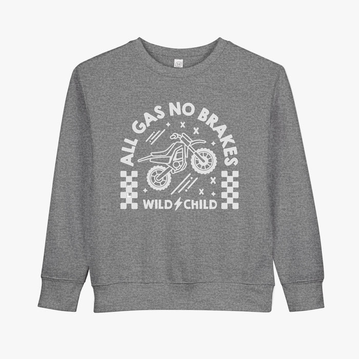 Toddler All Gas No Brakes Crewneck