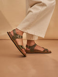 Toe Ring Leather Sandals