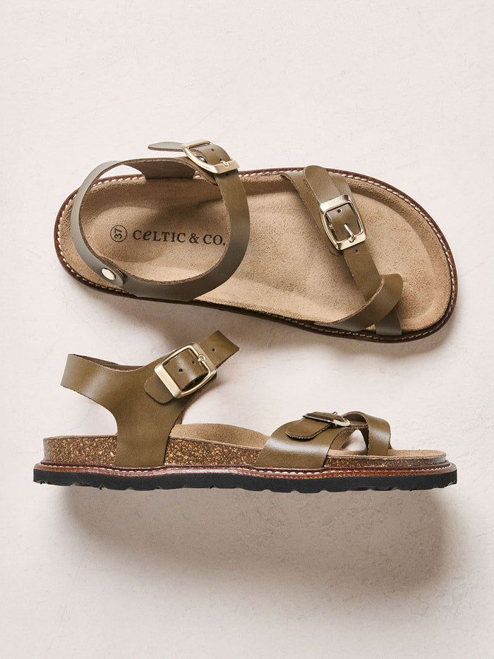 Toe Ring Leather Sandals