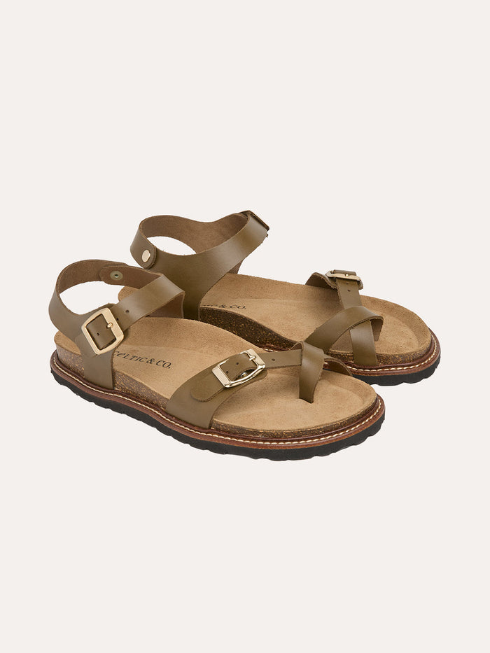 Toe Ring Leather Sandals