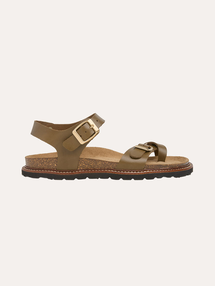 Toe Ring Leather Sandals