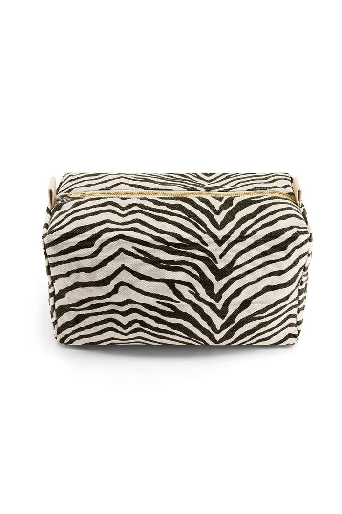 Toilet bag | Zebra print, Greige and Black