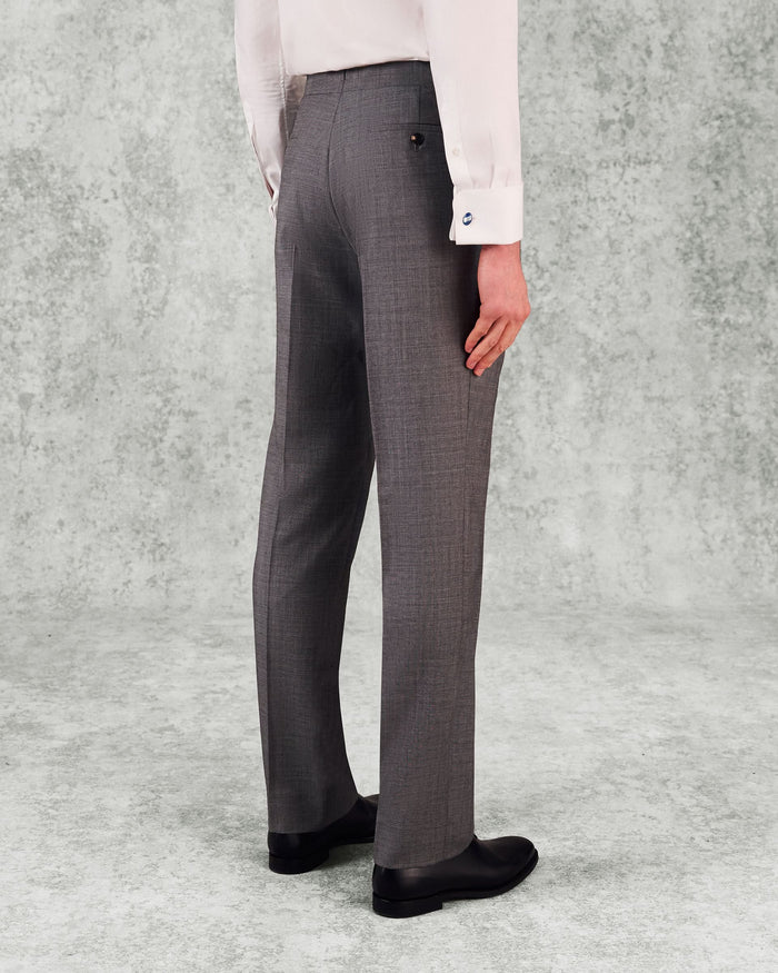 Torlese Virgin Wool Morning Suit With Double Breasted Waistcoat Grey