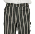 Towson Striped Trousers - Black