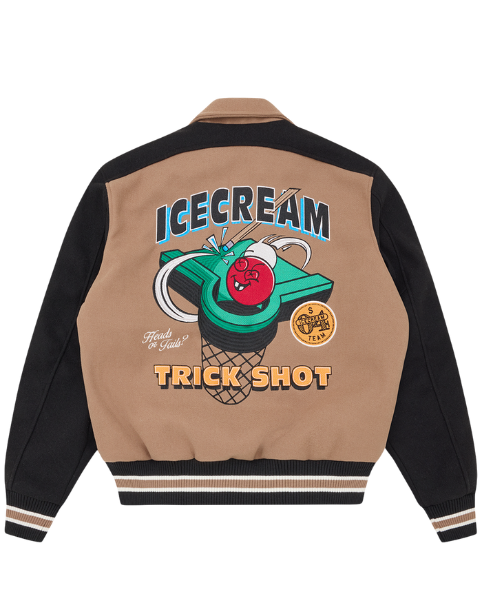 Trick Shot Collared Varsity Jacket