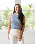 Trina Classic Striped Tank - Blue & White FINAL SALE Michelle Mae