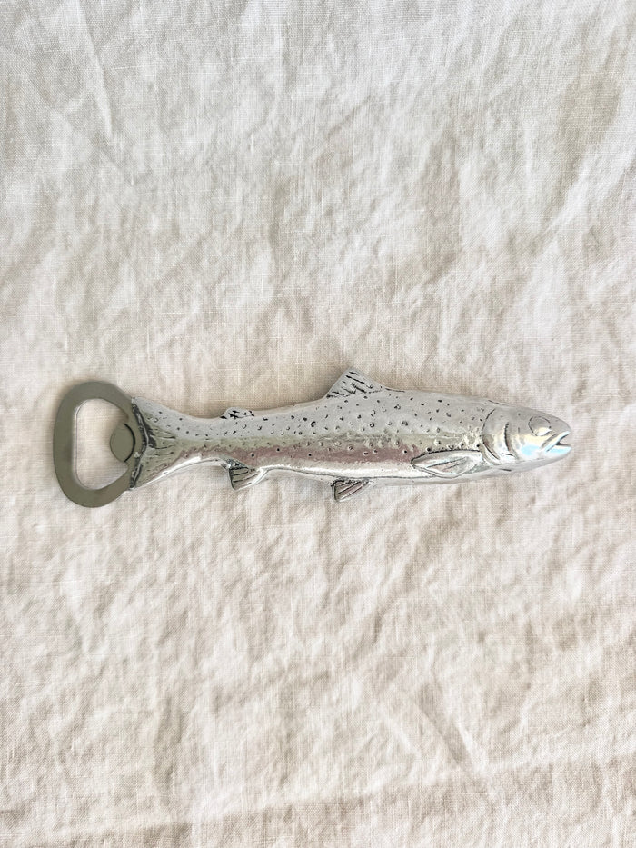 Trout Pewter Bottle Opener