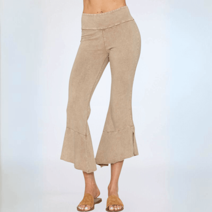 Tulip Hem Capri Pants - Stylish Cotton Capri Pants Made in USA - RFE Marketing Ventures