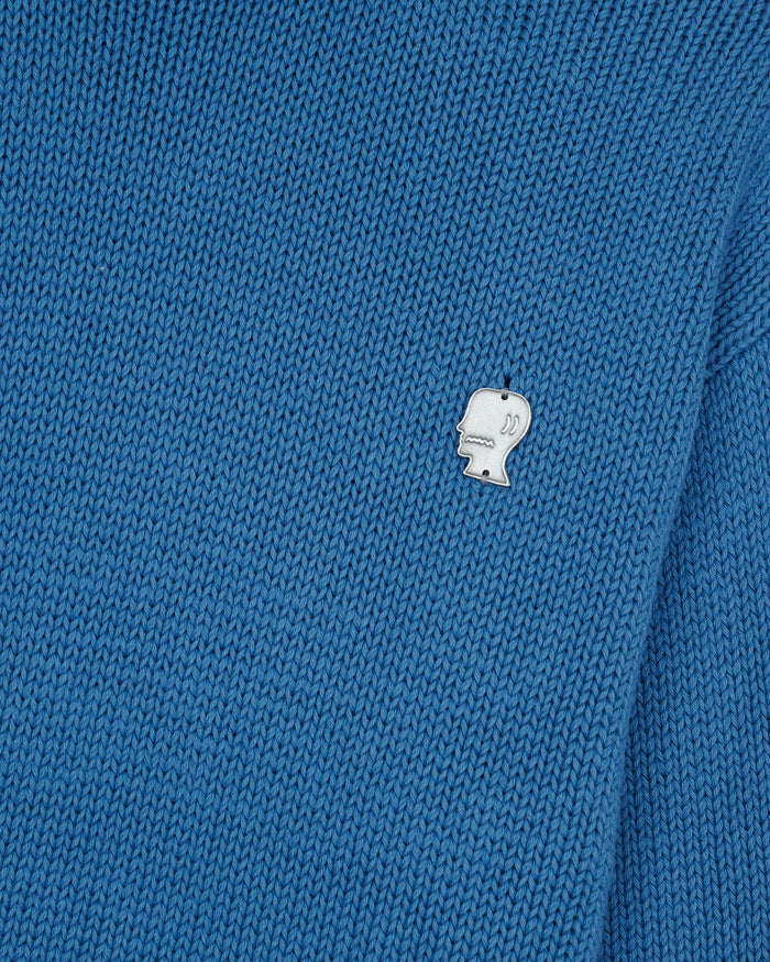 Turtle Neck Sweater - Blue