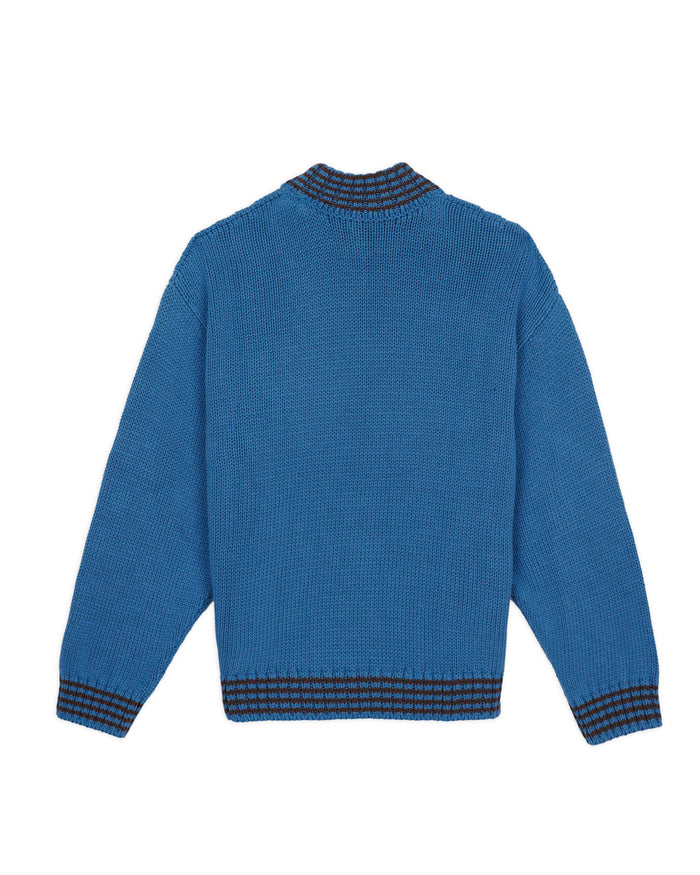 Turtle Neck Sweater - Blue