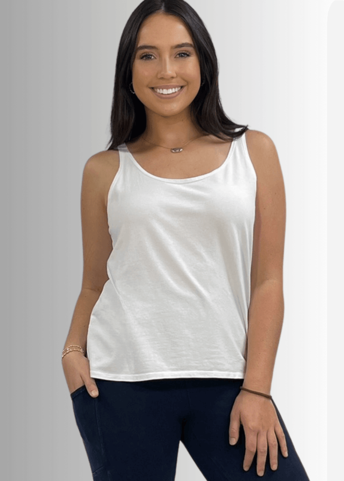 Twenty Four Seven Cotton Tank Top White - RFE Marketing Ventures