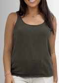 Twenty Four Seven Dark Moss Green Cotton Tank for Everyday Comfort - RFE Marketing Ventures