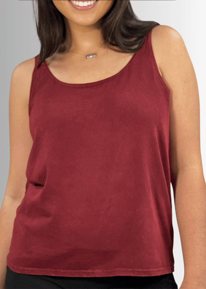 Twenty Four Seven Dark Moss Green Cotton Tank for Everyday Comfort - RFE Marketing Ventures