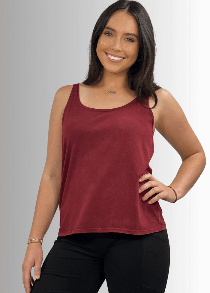 Twenty Four Seven Dark Moss Green Cotton Tank for Everyday Comfort - RFE Marketing Ventures