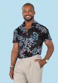 Twilight Garden Silk Shirt - SARTORO