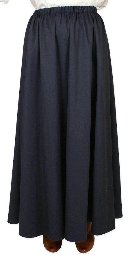 Twill Bustle Skirt - Navy
