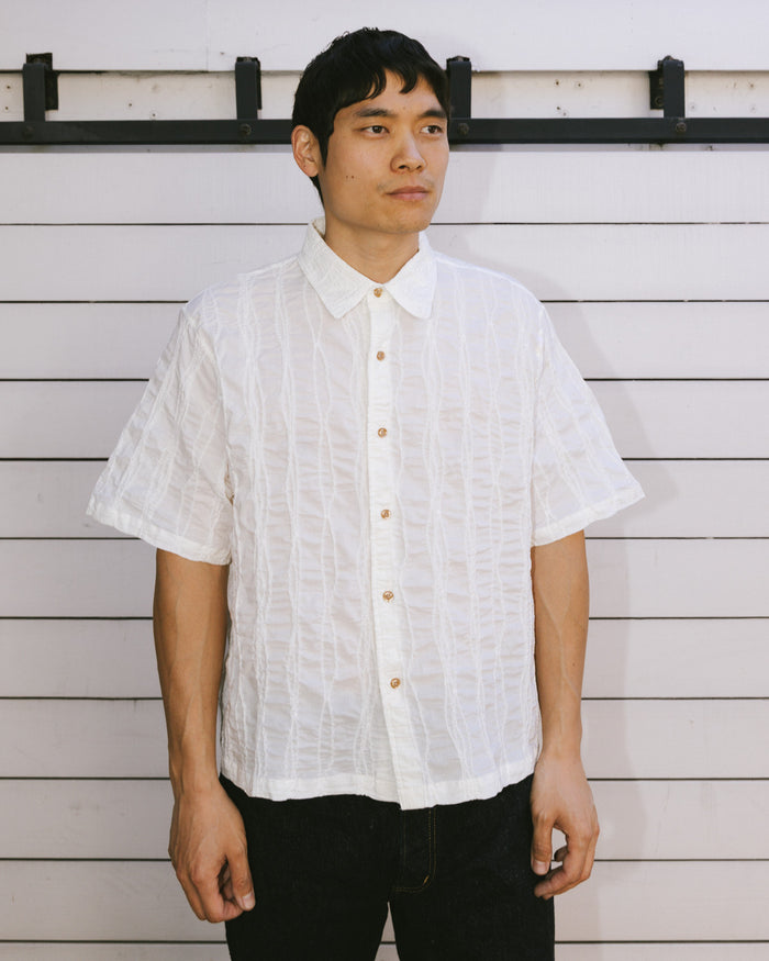 Twisted Piping Shirt - Natural