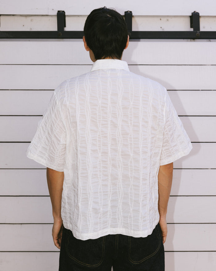 Twisted Piping Shirt - Natural