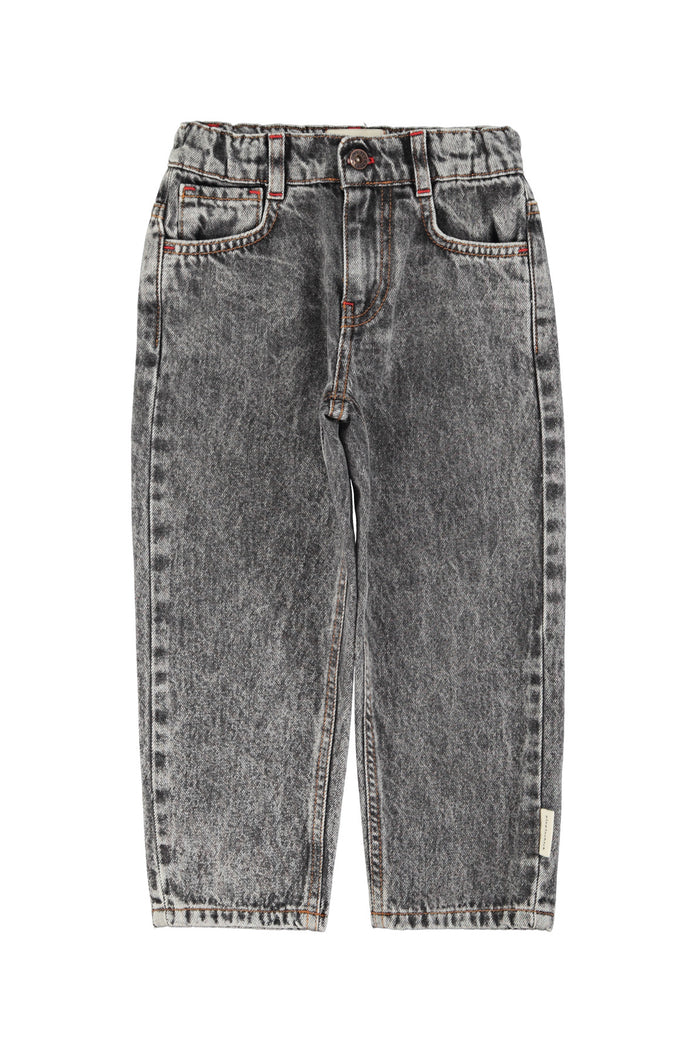 Unisex Denim Trousers Washed Black