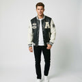 Urban Varsity Jacket With Baseball Collar