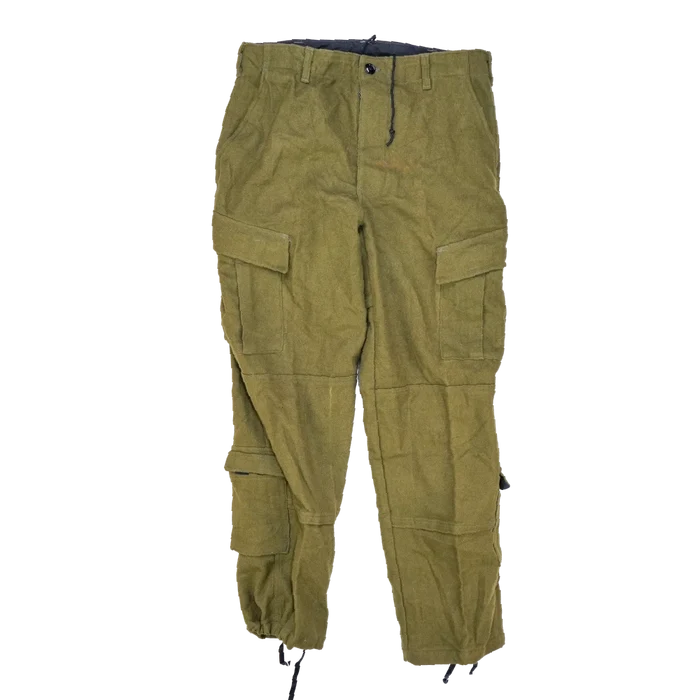 US Made Olive Wool ACU Cut Trousers - Medium - Army & Outdoors - Combat Trousers