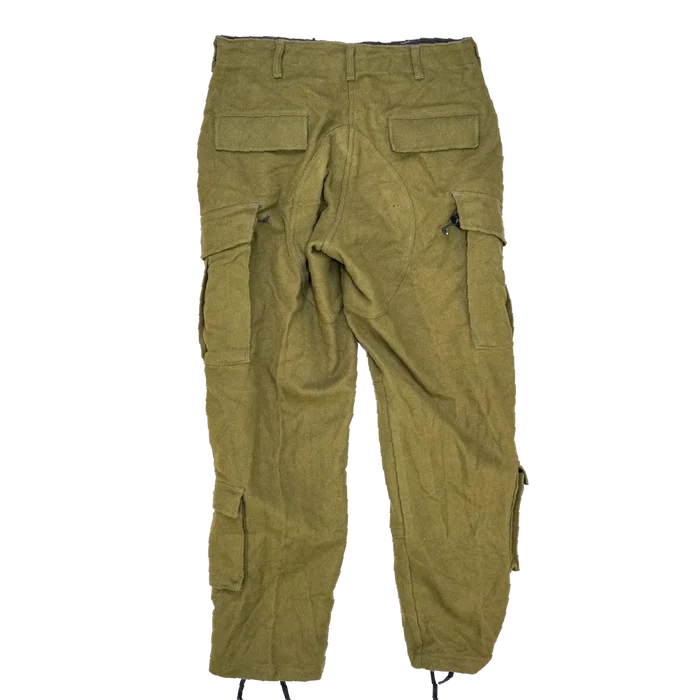 US Made Olive Wool ACU Cut Trousers - Medium - Army & Outdoors - Combat Trousers