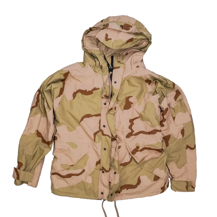 USGI 3 Colour Desert Wet Weather Jacket - Large Regular - US Army Surplus - Rain Jackets