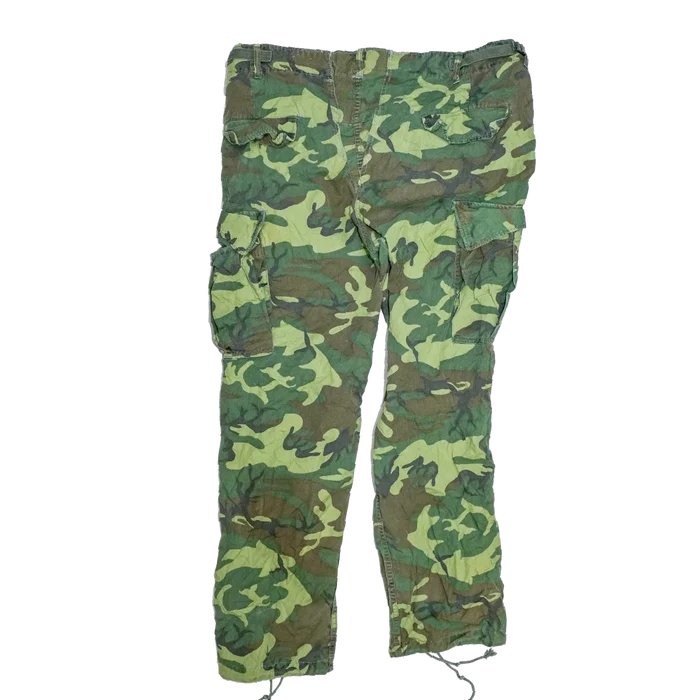 USGI ERDL Non-Ripstop Jungle Fatigue Trousers - Large - US Army Surplus - Combat Trousers