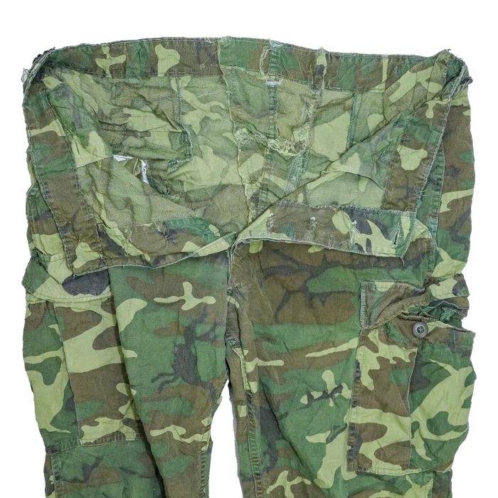 USGI ERDL Non-Ripstop Jungle Fatigue Trousers - Large - US Army Surplus - Combat Trousers