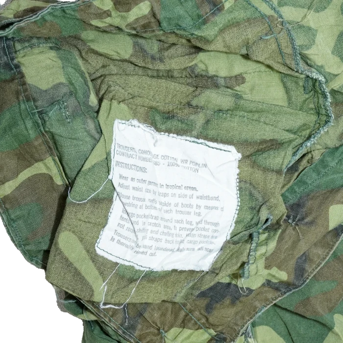 USGI ERDL Non-Ripstop Jungle Fatigue Trousers - Large - US Army Surplus - Combat Trousers